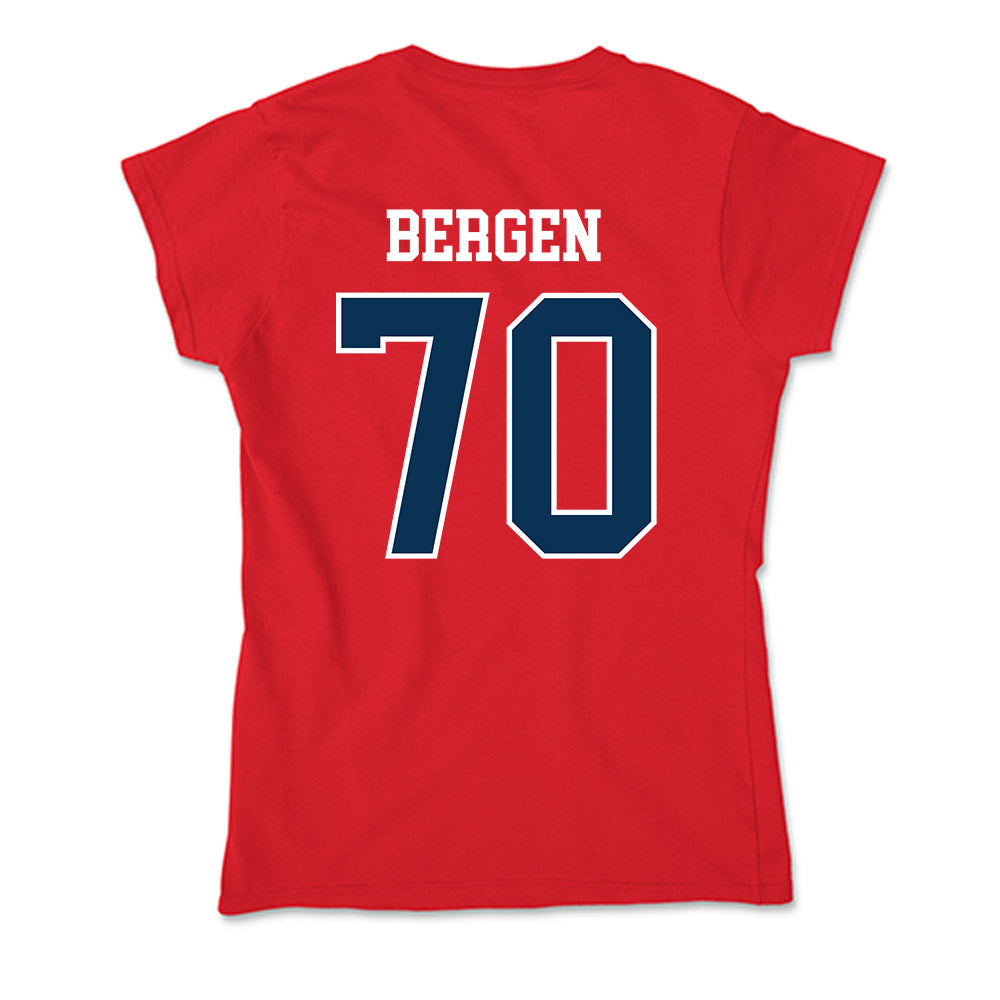 Saginaw Valley - NCAA Football : Liam Bergen - Soft Style Women’s T-Shirt-1