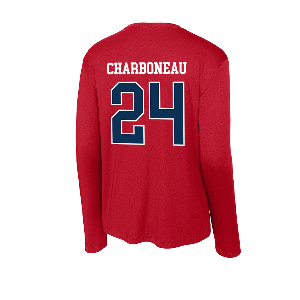 Saginaw Valley - NCAA Softball : Molly Charboneau - Activewear Long Sleeve T-Shirt-1