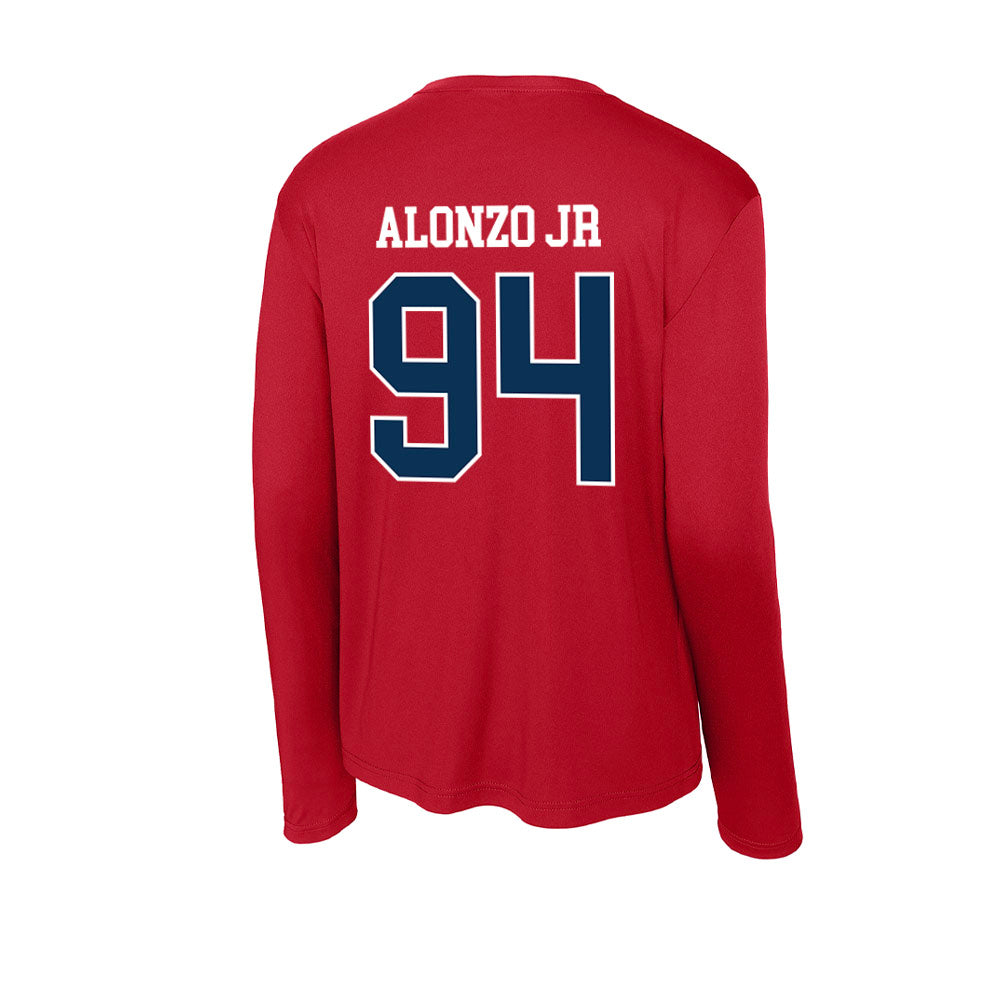 Saginaw Valley - NCAA Football : Timothy Alonzo Jr - Activewear Long Sleeve T-Shirt-1