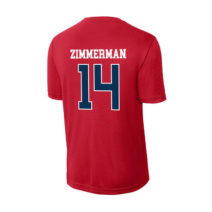 Saginaw Valley - NCAA Men's Soccer : Liam Zimmerman - Activewear T-Shirt-1