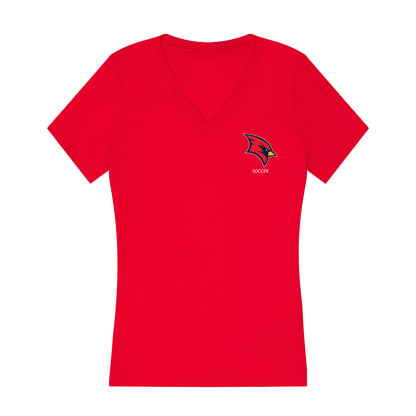 Saginaw Valley - NCAA Men's Soccer : Liam Zimmerman - Women's V-Neck T-Shirt-0