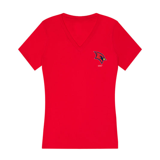 Saginaw Valley - NCAA Men's Golf : Bradly VanDamme - Women's V-Neck T-Shirt-0