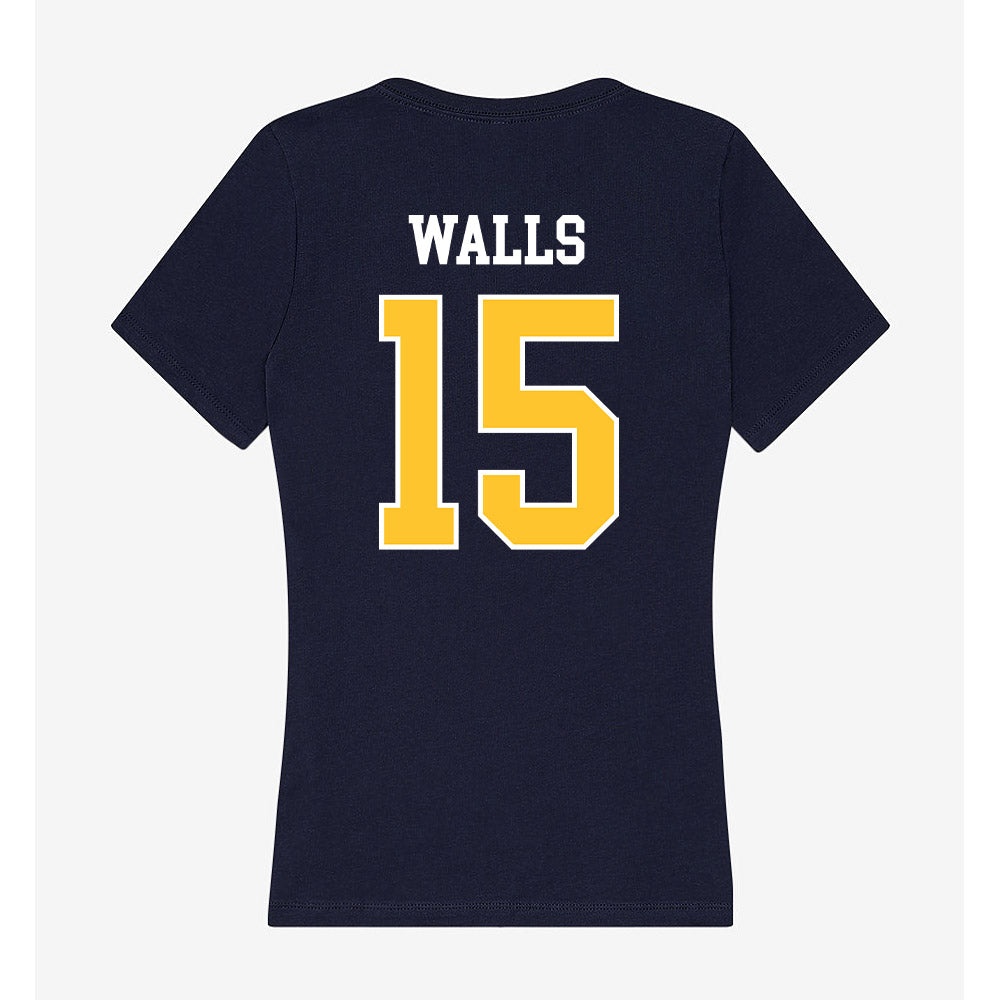 North Carolina A&T - NCAA Football : Jy Walls - Women's V-Neck T-Shirt-1