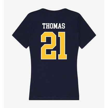North Carolina A&T - NCAA Softball : Taniyah Thomas - Women's V-Neck T-Shirt-1