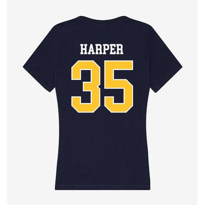 North Carolina A&T - NCAA Baseball : Bo Harper - Women's V-Neck T-Shirt-1