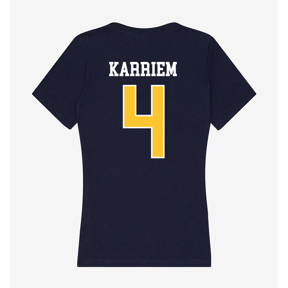 North Carolina A&T - NCAA Women's Basketball : Anaya Karriem - Women's V-Neck T-Shirt-1
