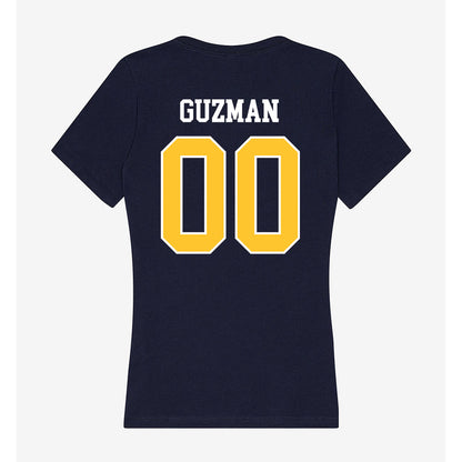 North Carolina A&T - NCAA Baseball : Derek Guzman - Women's V-Neck T-Shirt-1