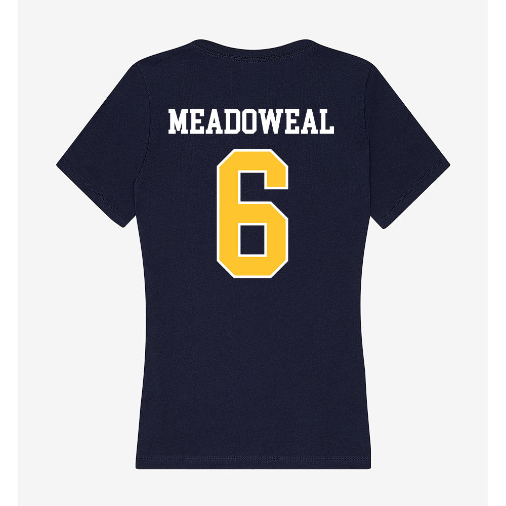North Carolina A&T - NCAA Women's Volleyball : Charlie Meadoweal - Women's V-Neck T-Shirt-1