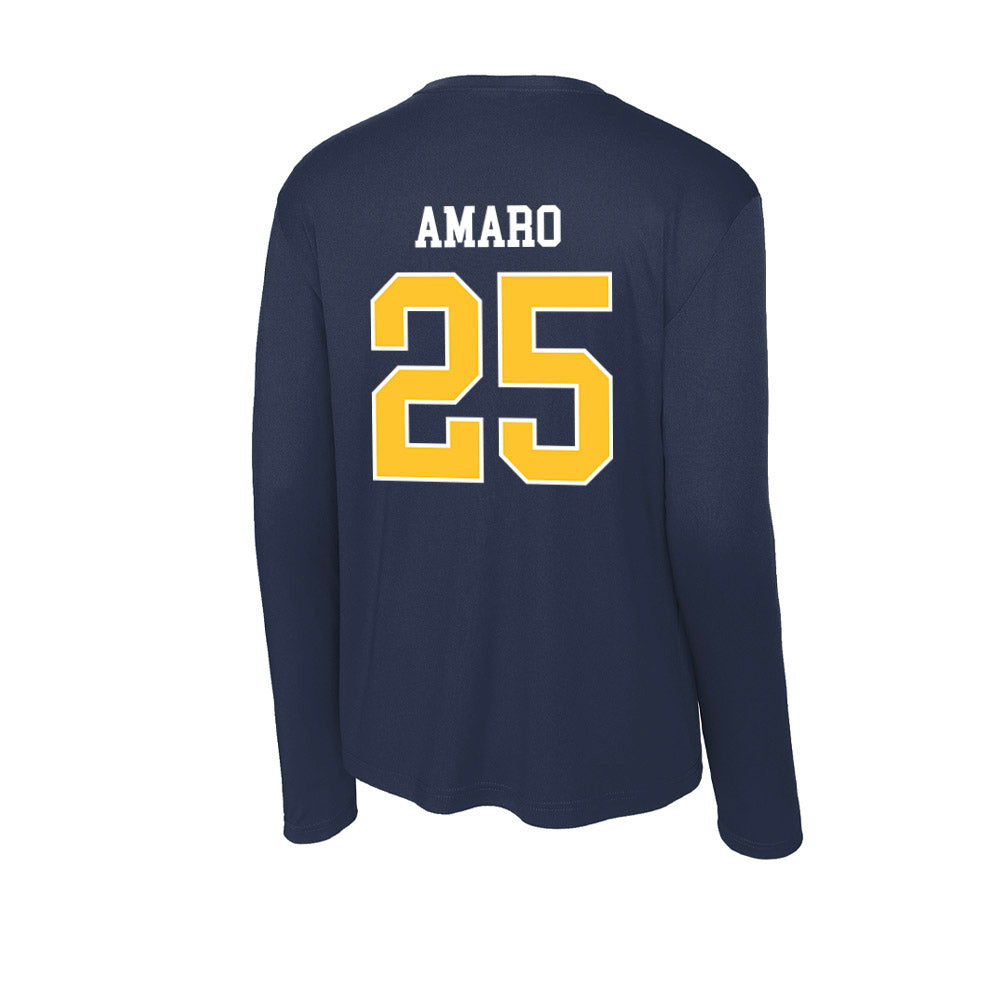 North Carolina A&T - NCAA Baseball : Kristian Amaro - Activewear Long Sleeve T-Shirt-1
