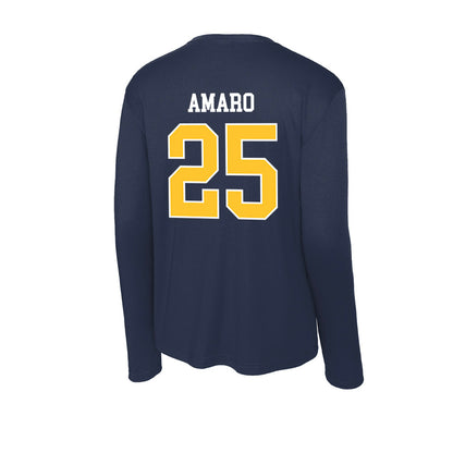 North Carolina A&T - NCAA Baseball : Kristian Amaro - Activewear Long Sleeve T-Shirt-1