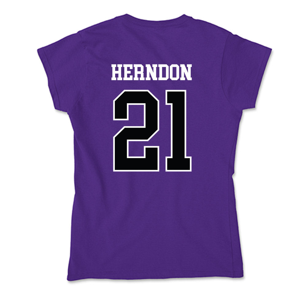 Stonehill - NCAA Women's Volleyball : Haley Herndon - Soft Style Women’s T-Shirt-1