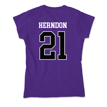 Stonehill - NCAA Women's Volleyball : Haley Herndon - Soft Style Women’s T-Shirt-1