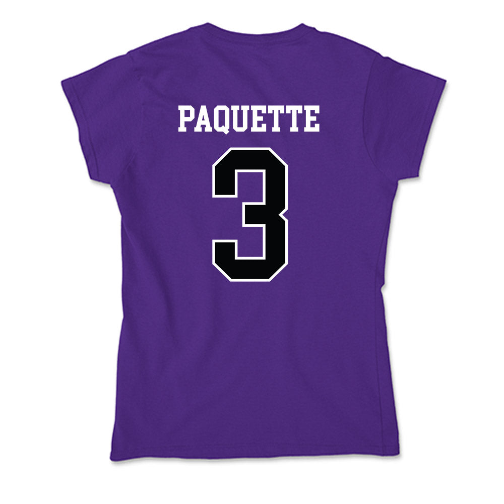 Stonehill - NCAA Women's Basketball : Brooke Paquette - Soft Style Women’s T-Shirt-1