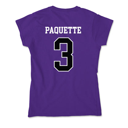 Stonehill - NCAA Women's Basketball : Brooke Paquette - Soft Style Women’s T-Shirt-1