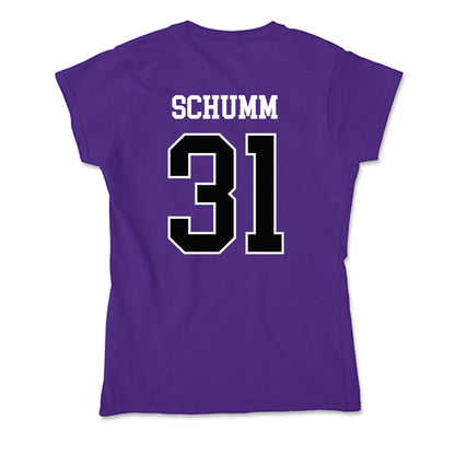 Stonehill - NCAA Women's Ice Hockey : Nicole Schumm - Soft Style Women’s T-Shirt-1
