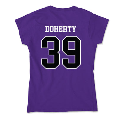 Stonehill - NCAA Men's Soccer : Killian Doherty - Soft Style Women’s T-Shirt-1
