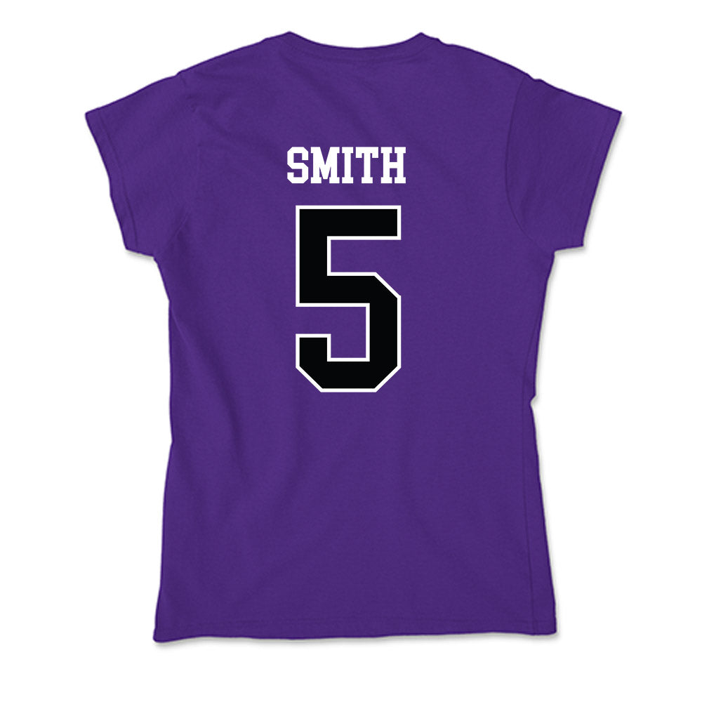 Stonehill - NCAA Women's Basketball : Narissa Smith - Soft Style Women’s T-Shirt-1
