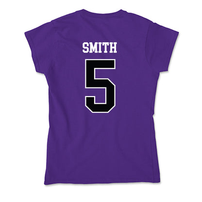 Stonehill - NCAA Women's Basketball : Narissa Smith - Soft Style Women’s T-Shirt-1