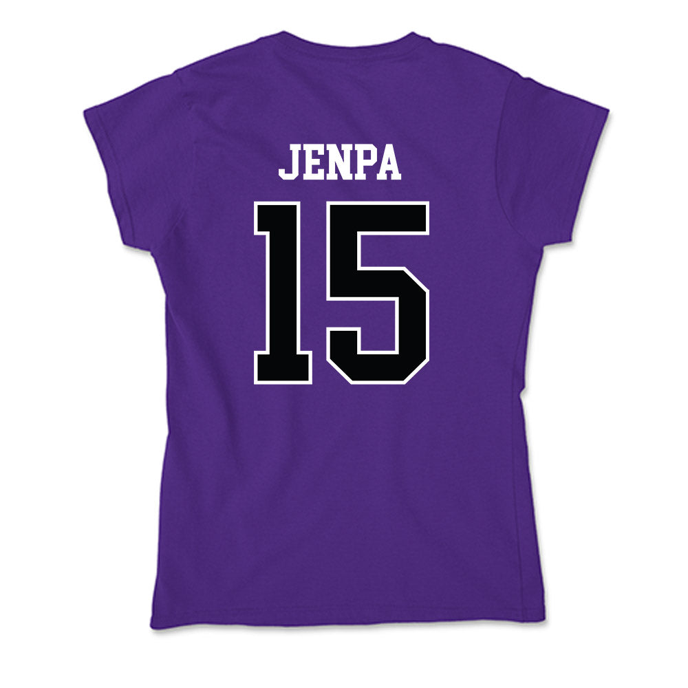 Stonehill - NCAA Men's Basketball : Norbu Jenpa - Soft Style Women’s T-Shirt-1