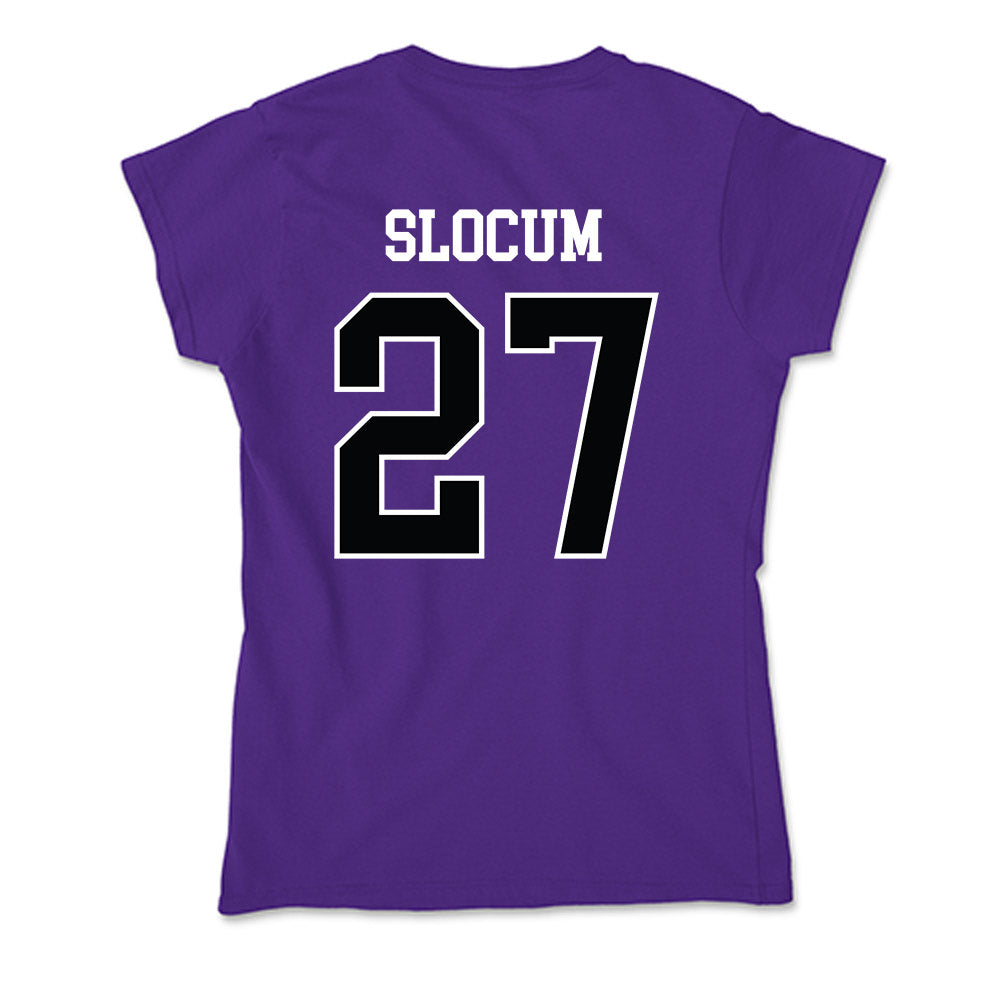 Stonehill - NCAA Women's Ice Hockey : Makenna Slocum - Soft Style Women’s T-Shirt-1
