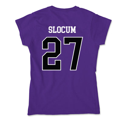 Stonehill - NCAA Women's Ice Hockey : Makenna Slocum - Soft Style Women’s T-Shirt-1