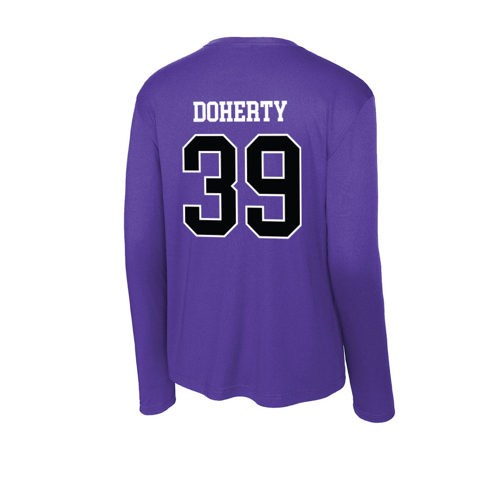 Stonehill - NCAA Men's Soccer : Killian Doherty - Activewear Long Sleeve T-Shirt-1