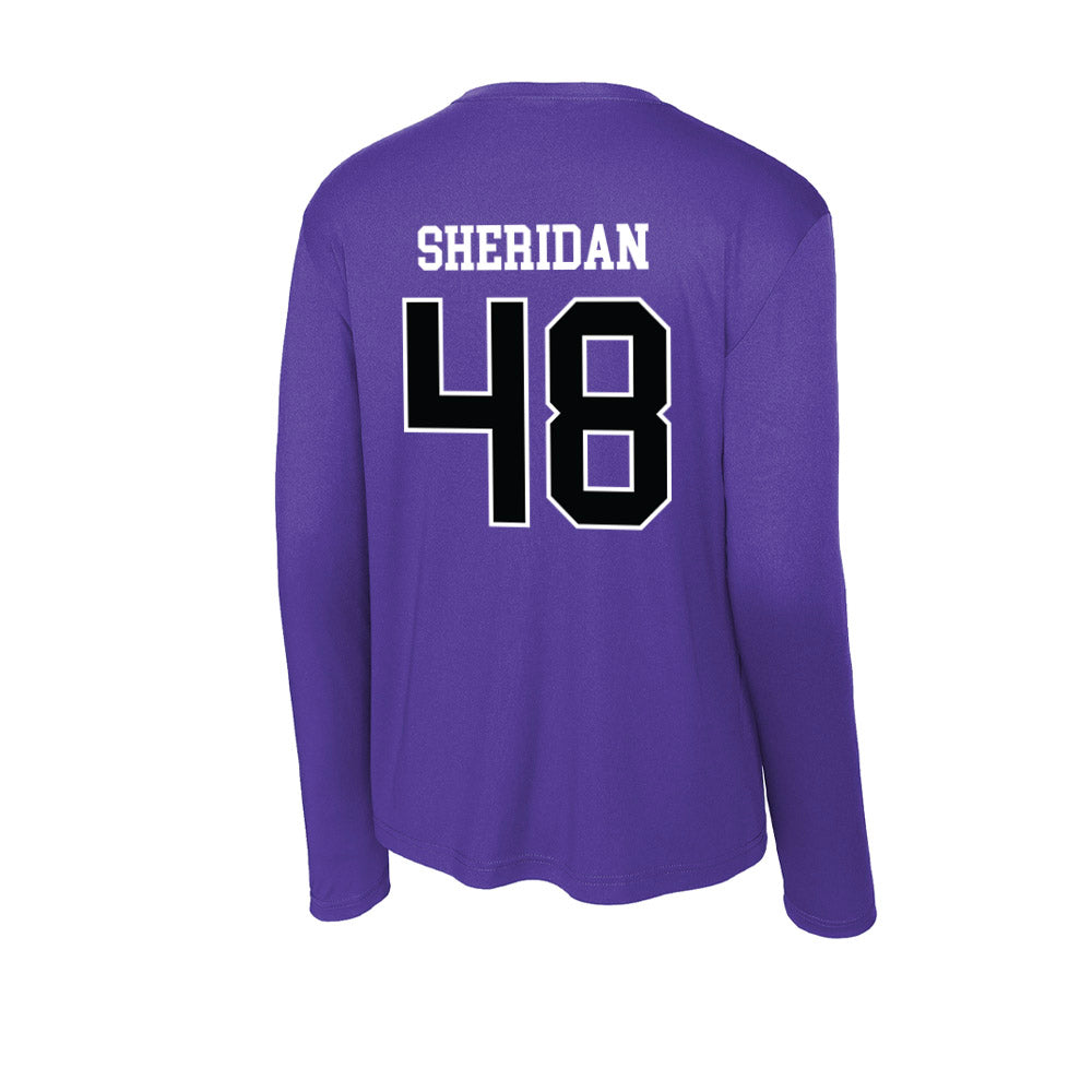 Stonehill - NCAA Football : Kevin Sheridan - Activewear Long Sleeve T-Shirt-1
