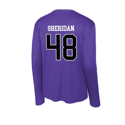 Stonehill - NCAA Football : Kevin Sheridan - Activewear Long Sleeve T-Shirt-1