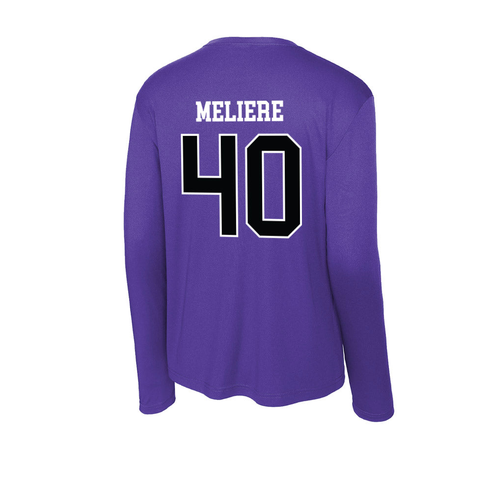 Stonehill - NCAA Baseball : Kenny Meliere - Activewear Long Sleeve T-Shirt-1