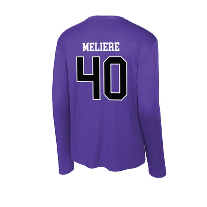 Stonehill - NCAA Baseball : Kenny Meliere - Activewear Long Sleeve T-Shirt-1