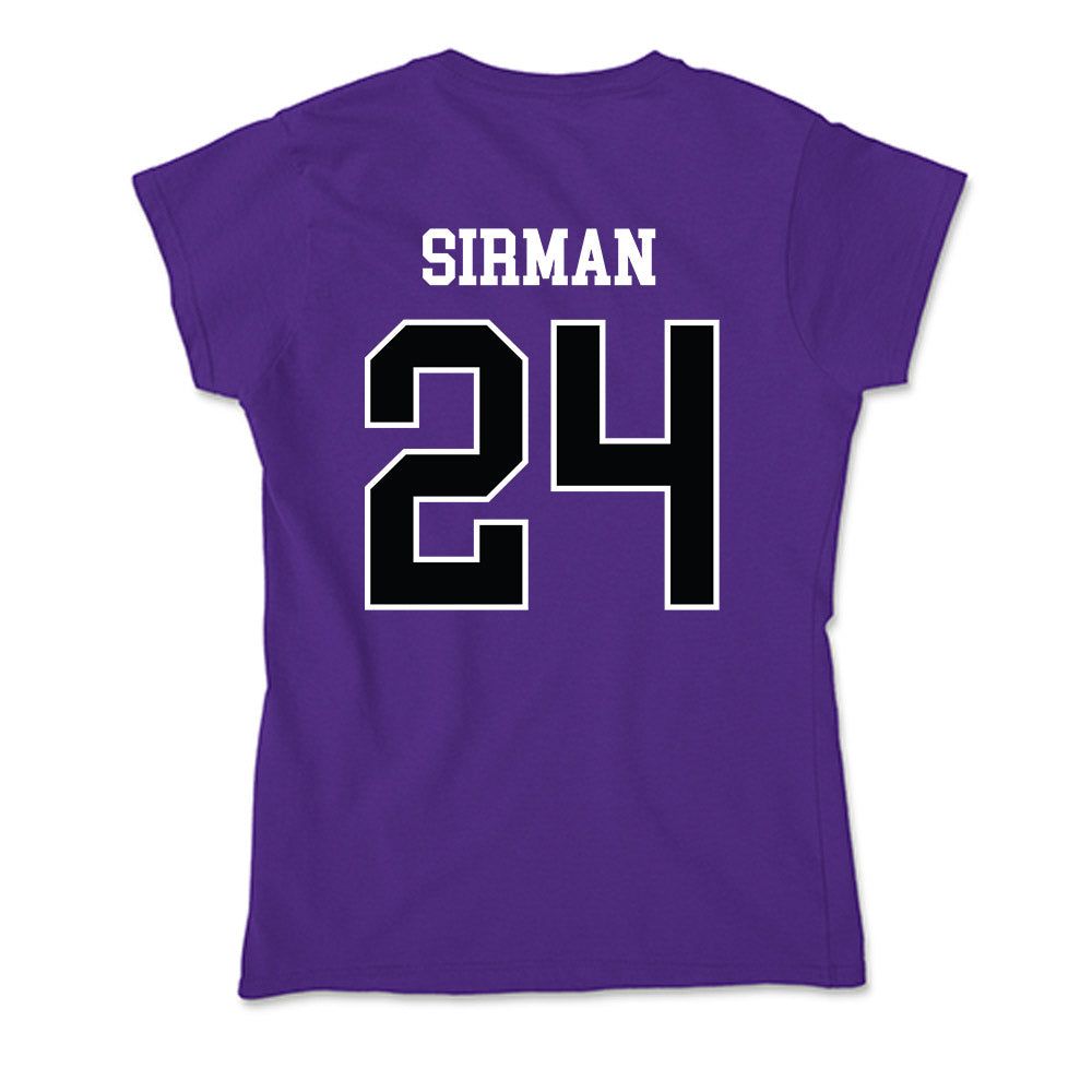 Stonehill - NCAA Football : Emory Sirman - Soft Style Women’s T-Shirt-1