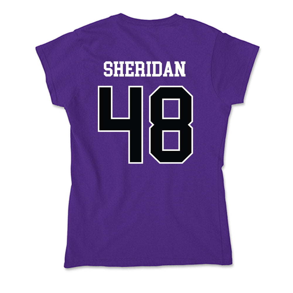 Stonehill - NCAA Football : Kevin Sheridan - Soft Style Women’s T-Shirt-1
