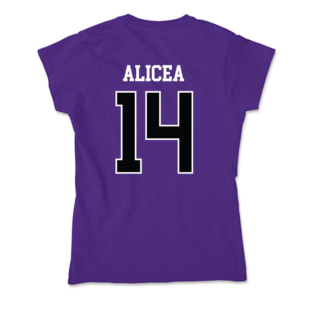 Stonehill - NCAA Softball : Juliana Alicea - Soft Style Women’s T-Shirt-1