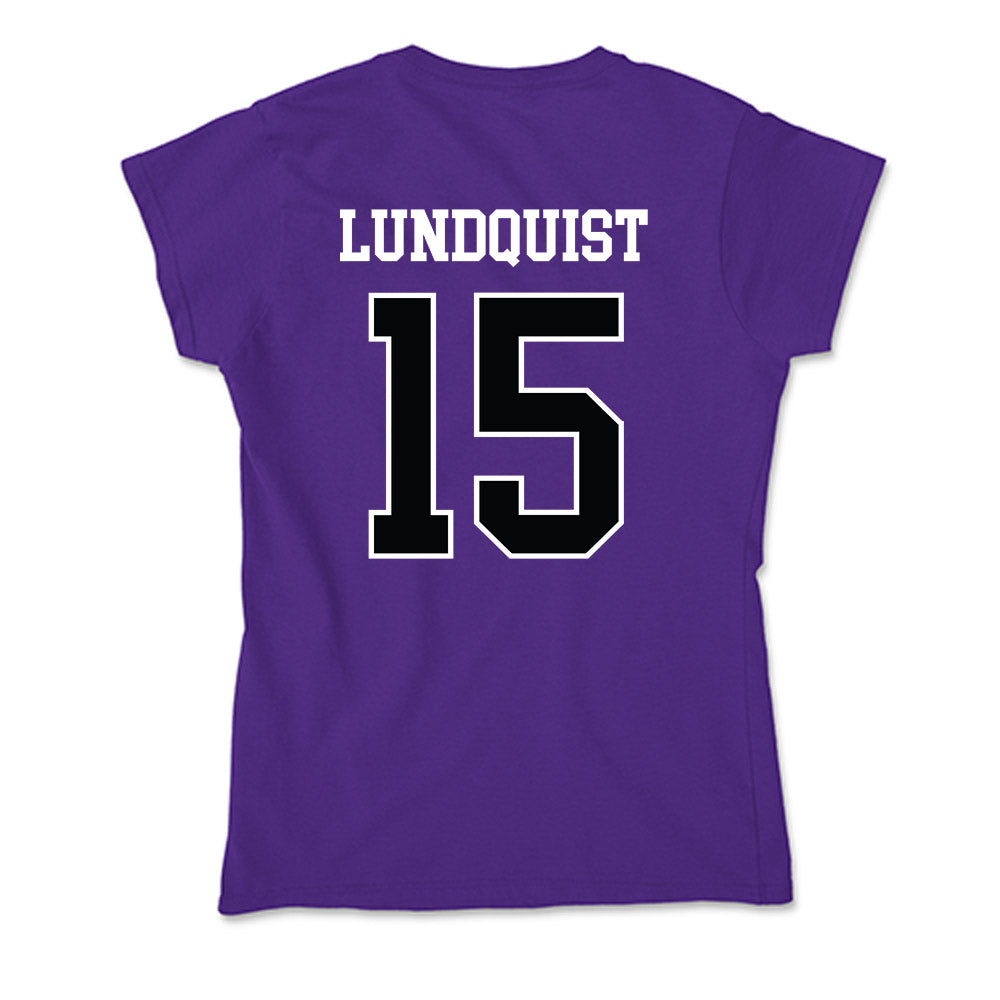 Stonehill - NCAA Baseball : Nick Lundquist - Soft Style Women’s T-Shirt-1