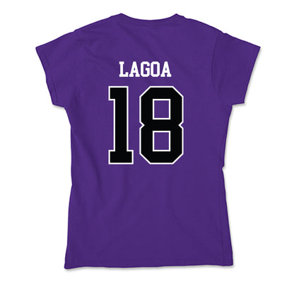 Stonehill - NCAA Men's Soccer : Nathan Lagoa - Soft Style Women’s T-Shirt-1