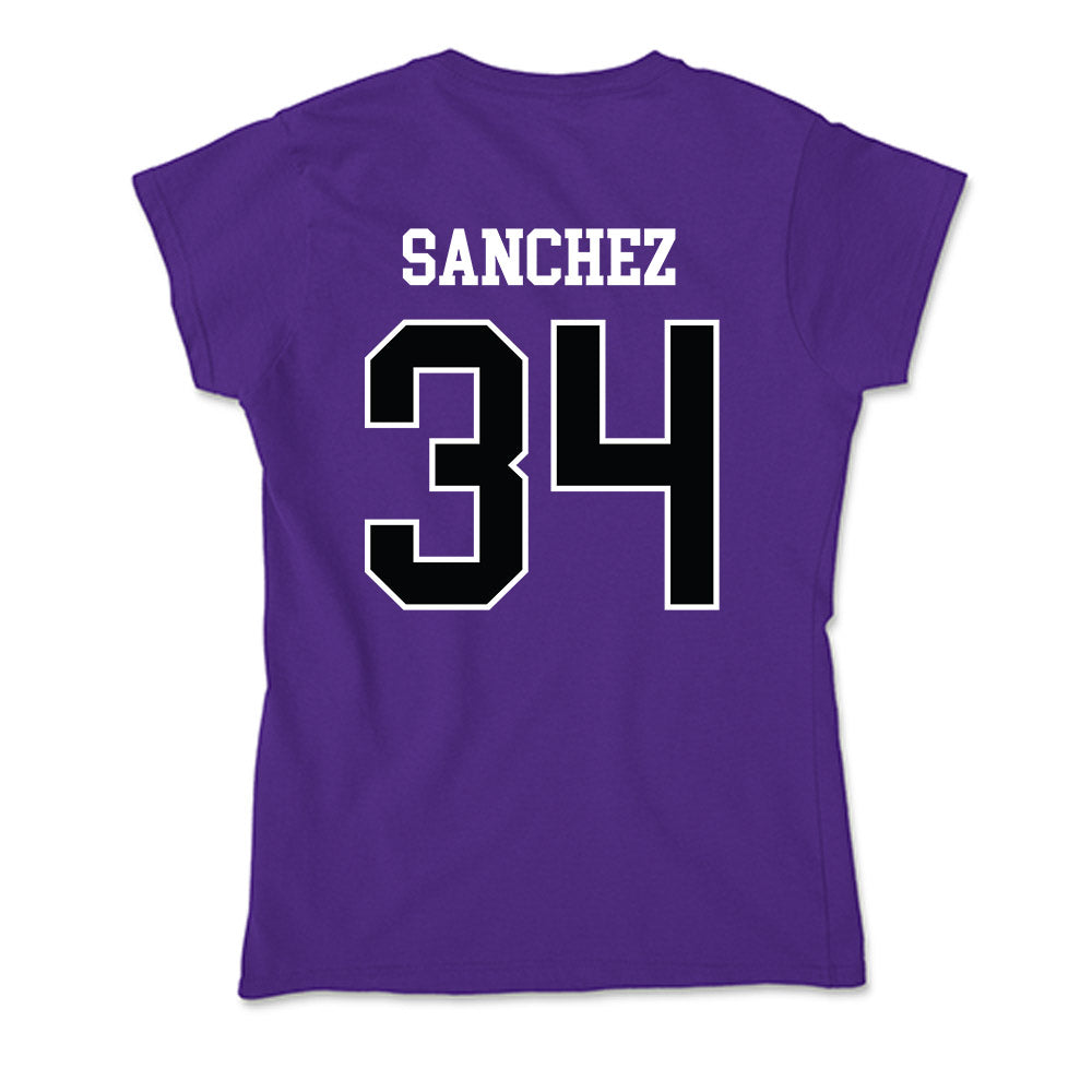 Stonehill - NCAA Football : Andrew Sanchez - Soft Style Women’s T-Shirt-1