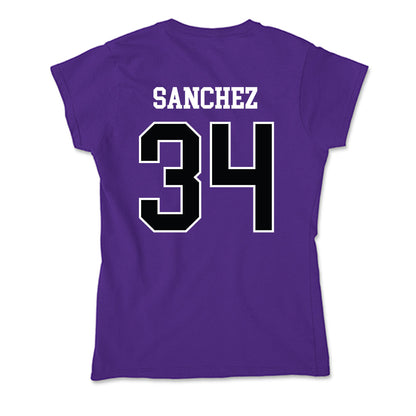 Stonehill - NCAA Football : Andrew Sanchez - Soft Style Women’s T-Shirt-1