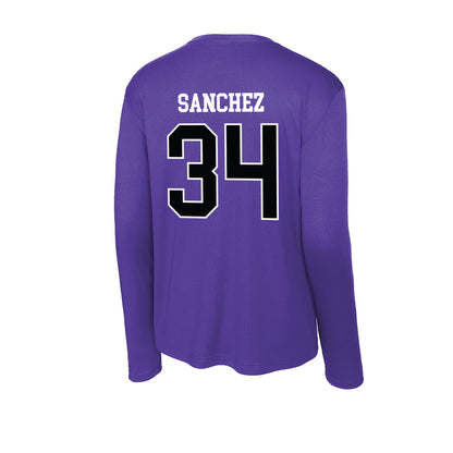 Stonehill - NCAA Football : Andrew Sanchez - Activewear Long Sleeve T-Shirt-1