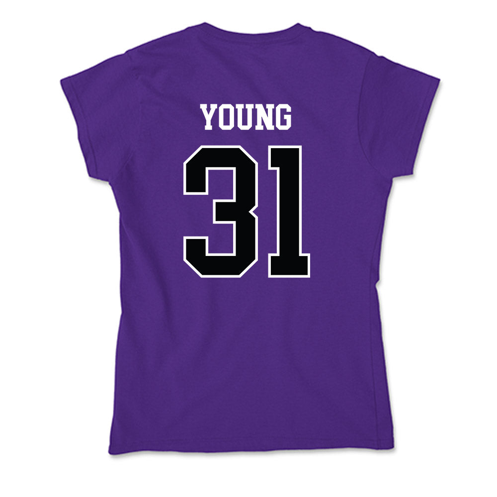 Stonehill - NCAA Football : Tyler Young - Soft Style Women’s T-Shirt-1