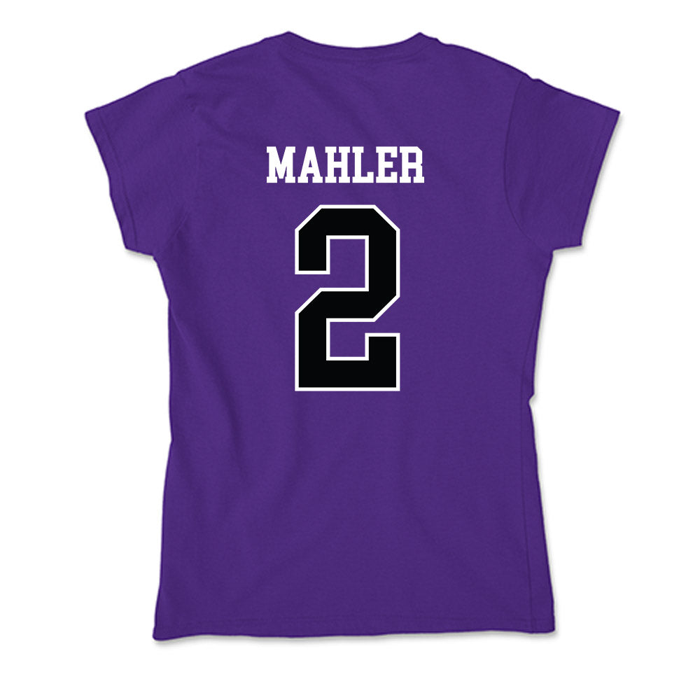 Stonehill - NCAA Men's Ice Hockey : Adam Mahler - Soft Style Women’s T-Shirt-1