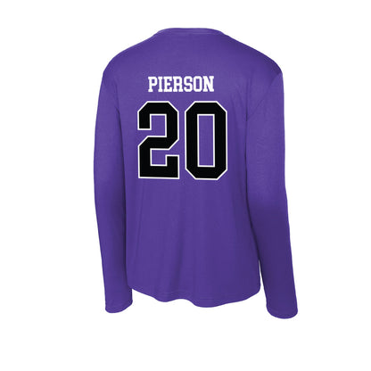 Stonehill - NCAA Men's Track & Field (Indoor) : Drew Pierson - Activewear Long Sleeve T-Shirt-1