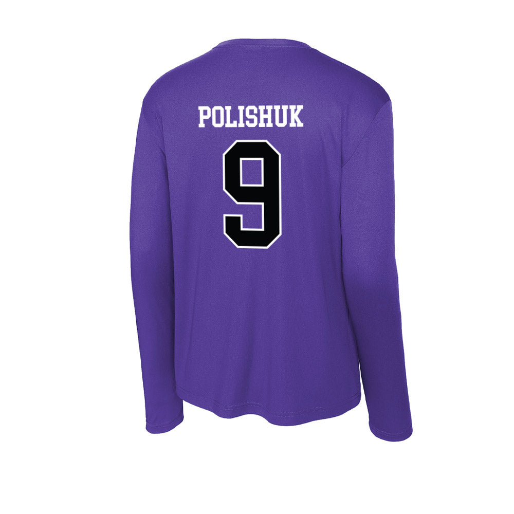Stonehill - NCAA Women's Volleyball : Gabrielle (Gabi) Polishuk - Activewear Long Sleeve T-Shirt-1