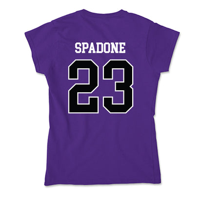 Stonehill - NCAA Women's Ice Hockey : Seina Spadone - Soft Style Women’s T-Shirt-1