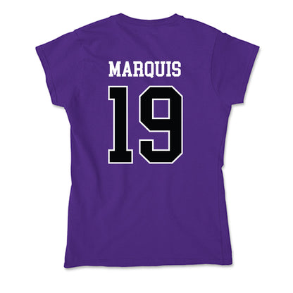 Stonehill - NCAA Men's Soccer : Ethan Marquis - Soft Style Women’s T-Shirt-1