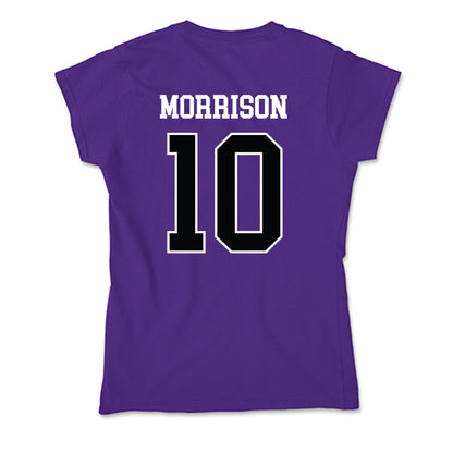 Stonehill - NCAA Baseball : Cam Morrison - Soft Style Women’s T-Shirt-1