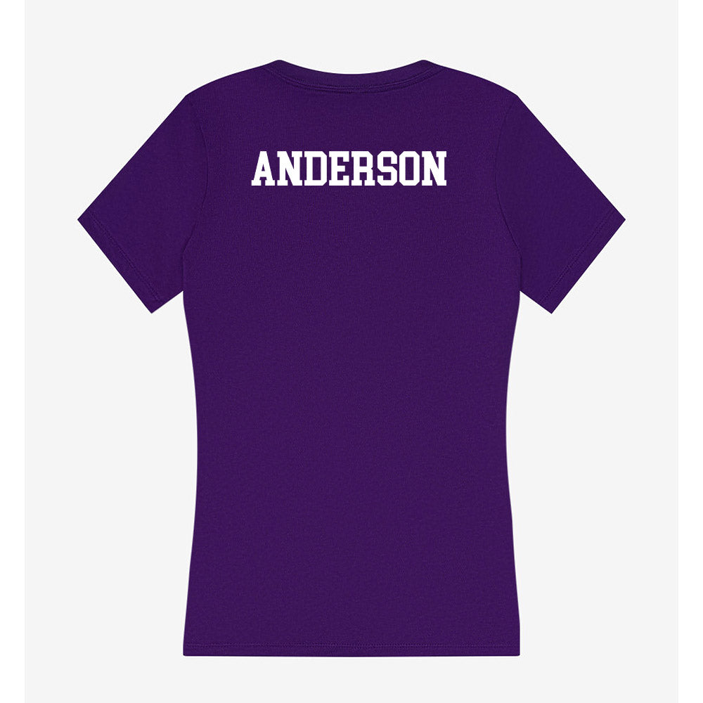 Stonehill - NCAA Women's Golf : Caitlin Anderson - Women's V-Neck T-Shirt-1
