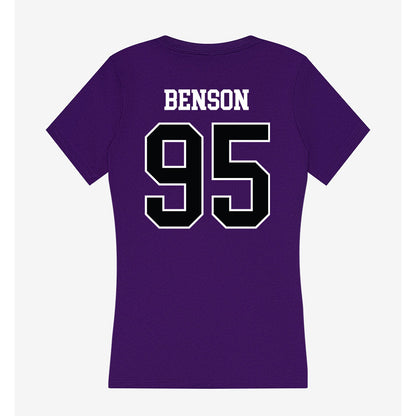 Stonehill - NCAA Football : Brian Benson - Women's V-Neck T-Shirt-1