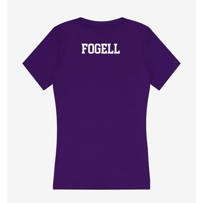 Stonehill - NCAA Equestrian : Hunter Fogell - Women's V-Neck T-Shirt-1