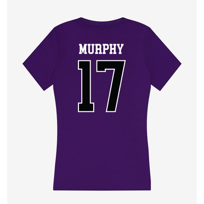 Stonehill - NCAA Men's Ice Hockey : Patrick Murphy - Women's V-Neck T-Shirt-1