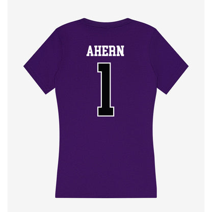 Stonehill - NCAA Equestrian : Madeline Ahern - Women's V-Neck T-Shirt-1
